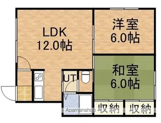 ヴィアフェラーラA棟【202号室】の間取り