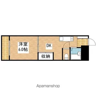 第2中川ビル【101号室】の間取り