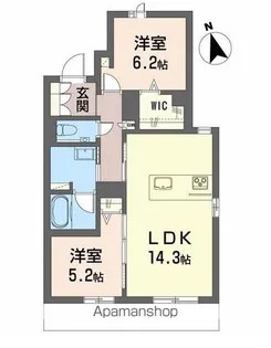 LIEN【101号室】の間取り