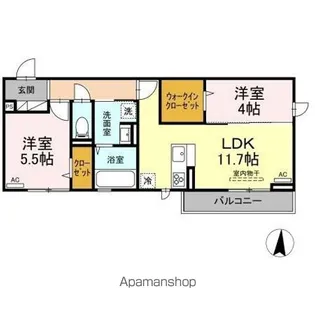 ヴィラ・ドルチェ【3階】の間取り