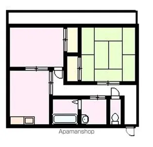 コーポミマスB【202号室】の間取り