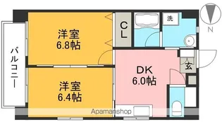 ラ・フルール【4階】の間取り