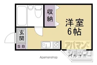 プルシャン山科【501号室】の間取り