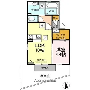 プロシア A棟【1階】の間取り