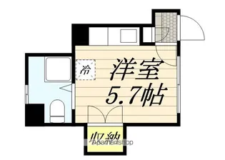 コーポみすず【2号室】の間取り