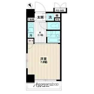 ヴェルステージ関内【8階】の間取り