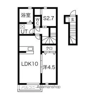 KING OF AP(キングオブエーピー)【2階】の間取り