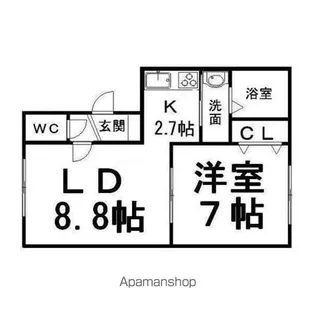 リバティ泉【3階】の間取り