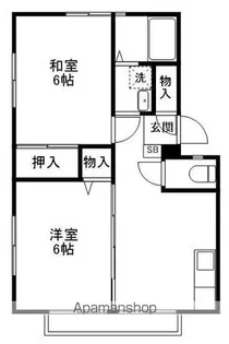 サンシティ金杉台【2階】の間取り