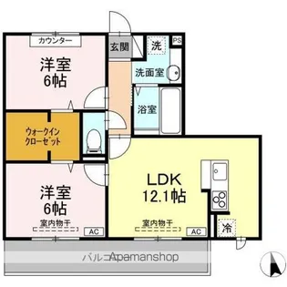 セルサ B【3階】の間取り