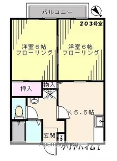 クリアハイムI【2階】の間取り