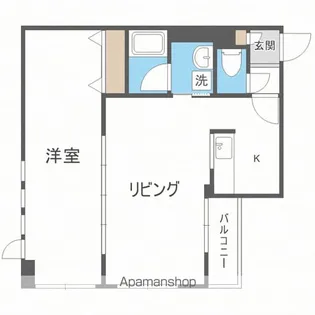 KDXレジデンス南三条【13階】の間取り