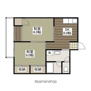 第二大野マンション【1階】の間取り