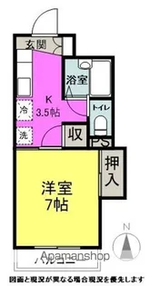 メラベルデ S棟【307号室】の間取り