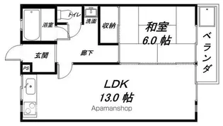 ニューシャルマン【208号室】の間取り