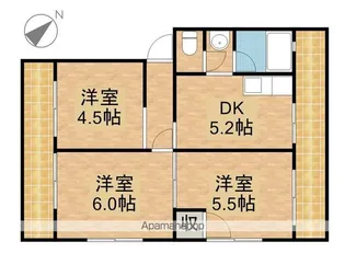 サントピア佐鳴台B【303号室】の間取り