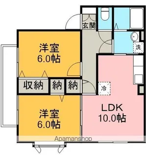 フェアリーウィステリア弐番館【1階】の間取り
