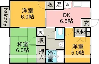 ハイムパンプキン2A棟【2階】の間取り