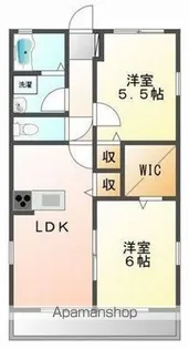 ウィズハイム湯野Ⅱ【1階】の間取り