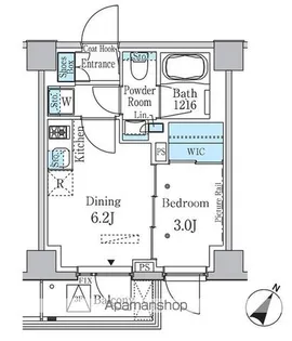 ラテスト白金台【1階】の間取り