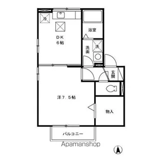 リビングタウン小鹿 A【2階】の間取り