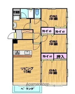 コンフォート春日【102号室】の間取り