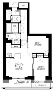 パークナード恵比寿【2階】の間取り