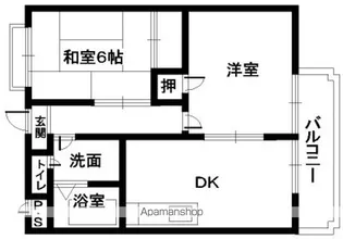 大阪府堺市北区金岡町【マンション】の間取り