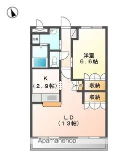SUN COURT ITAYA(A)【103号室】の間取り