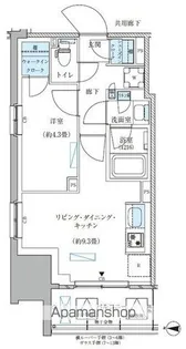 パークアクシス西大島コンフォートスクエア【9階】の間取り