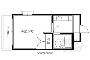 LIBERTY HOUSE【203号室】の間取り