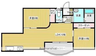 T・Mグローブ【3階】の間取り