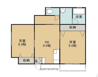 デュープレックス青山【1階】の間取り