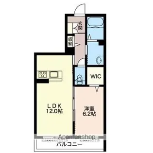 ベルクルーⅠ【202号室】の間取り