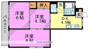 ウエストハイツ【2階】の間取り
