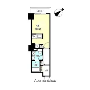 TKフラッツ渋谷【9階】の間取り