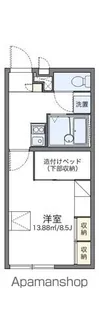レオパレスクレール【203号室】の間取り