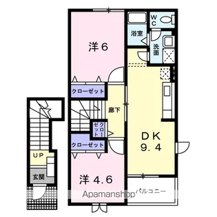 エクセラン・フルールⅢ【2階】の間取り