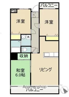 アジュール堺【405号室】の間取り