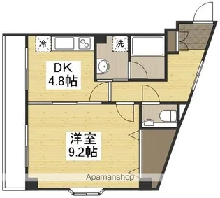 ハートフル医大南【4階】の間取り