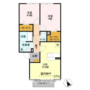 メゾン・ルミエール II【2階】の間取り