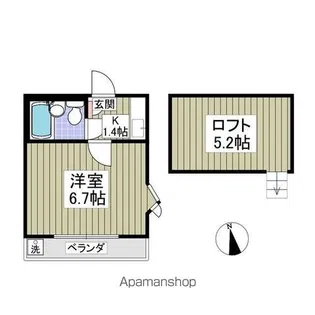 クリアス北坂戸E 旧レモンハウス北坂戸E【2階】の間取り