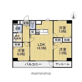 リバティドゥール文京【302号室】の間取り
