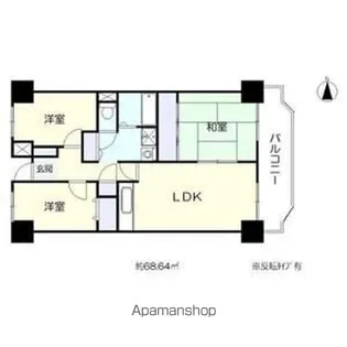 プレスト・コート壱番館【6階】の間取り