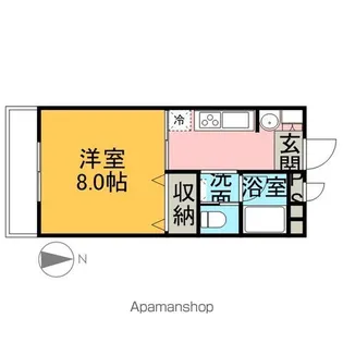 サンホワイトカメリア【1階】の間取り
