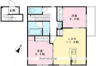 ソレイユ光【202号室号室】の間取り