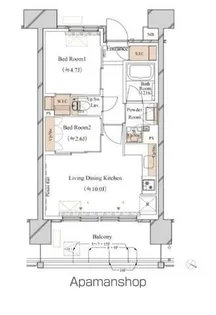 ブランシエスタ新丸子リバーフロント【3階】の間取り