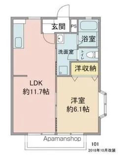 MTサンライズ【Ⅱ-101号室】の間取り