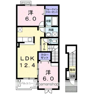 プリンセス フィールズ【2階】の間取り