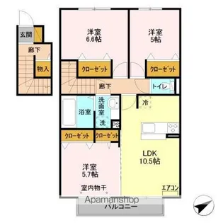 フォリウムー M【2階】の間取り